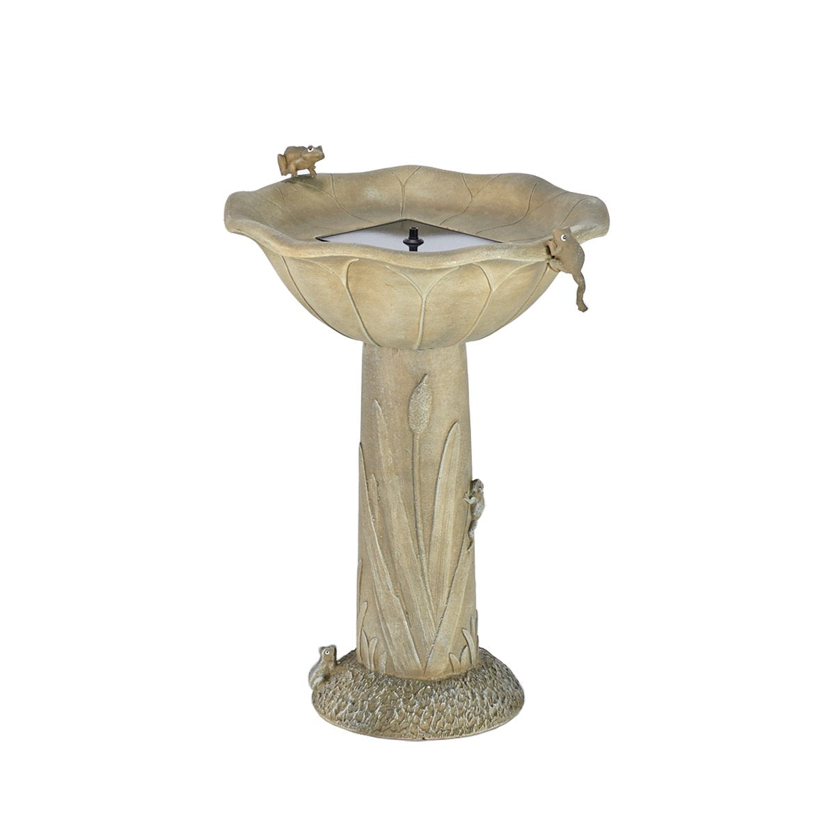 Smartsolar 20633R01 Solar Birdbath, Medium, Olive Green