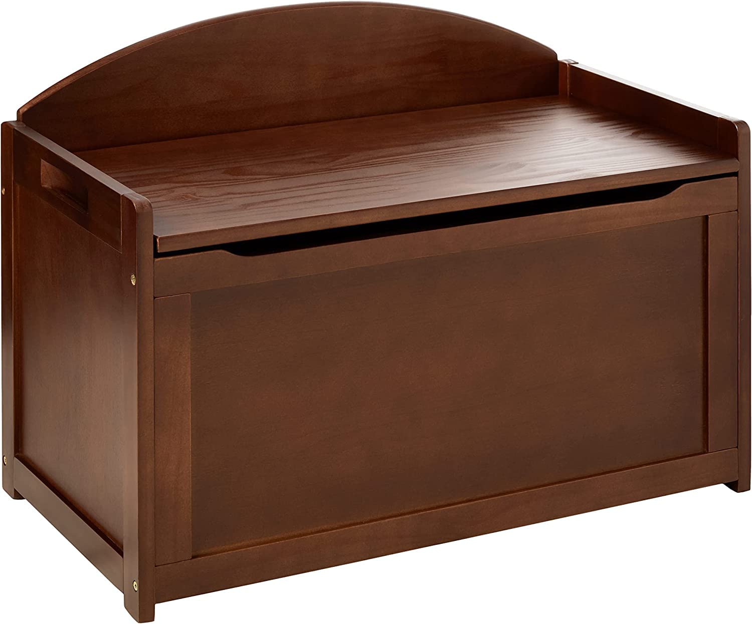 Lipper International Child's Toy Chest, 33.25' W x 17.75' D x 24.5' H, Walnut Finish