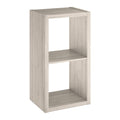 Closetmaid 4536 Decorative Open Back 2-Cube Storage Organizer, Bleached Walnut