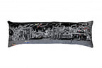 HomeRoots Grey 45' BlackVail Nighttime Skyline Lumbar Decorative Pillow
