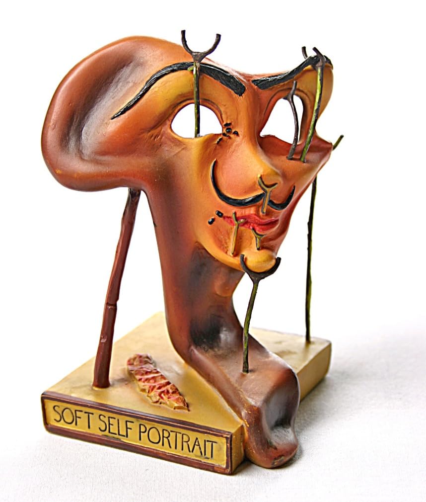 Parastone Museum Self-Portrait with Fried Bacon Surrealism Statue by Salvador Dali