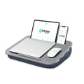 Istudyniture Portable Lap Desk With Cushion, Fits Up To 15.6 Inch Laptop, Laptop Stand With Device Ledge And Phone Holder, For H