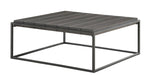 Steve Silver Co Tekoa 48-Inch Square Cocktail Acacia Veneers, Iron Base, Grand Scale for Modern Living Rooms Table, Walnut