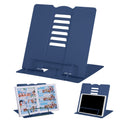 Msdada Book Stand Metal Reading Rest Book Holder Adjustable Cookbook Documents Holder Portable Sturdy Bookstands For Recipes Tex