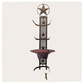 BestGiftEver Metal Star 4 Cowboy Hat Rack Fold-Up Wall Hanging Decoration Rustic Western Style - Rustic Metal Cowboy Hat Display