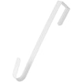 RND Over Door Wreath Hanger Hook - Thin Metal Overdoor Wreath Holder Seasonal Hanger Hooks for Front or Back Door (White, 12)
