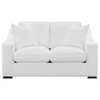 Coaster Home Furnishings Ashlyn Upholstered Sloped Arms Loveseat White