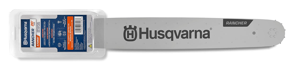Husqvarna 20 Inch Rancher Chainsaw Bar, 3/8' Pitch .050' Gauge, 72 Drive Links, Chainsaw Accessories For 455 And 460 Rancher