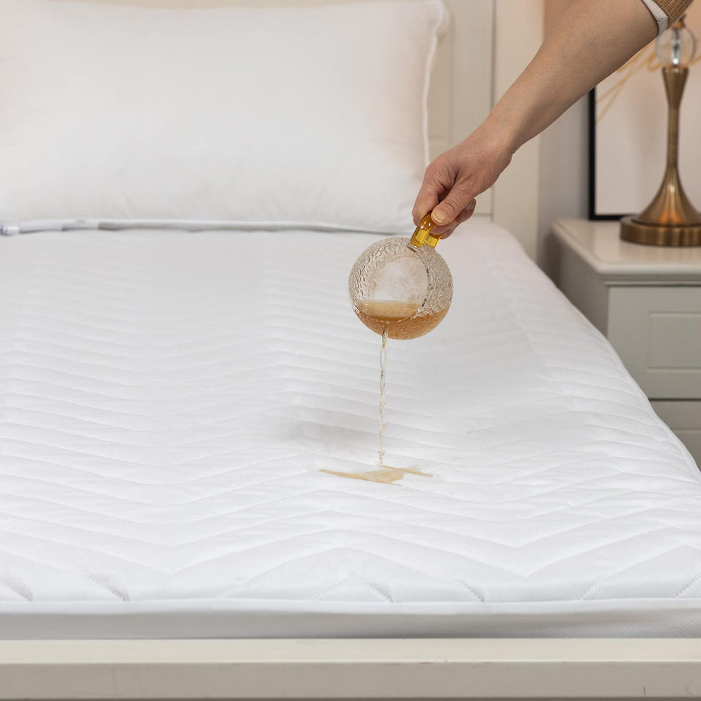 Quilted Waterproof Sleeper Sofa Mattress Protector Pad For 54X72 Full Size Pull Out Sofa Bed Fitted Matress Cover