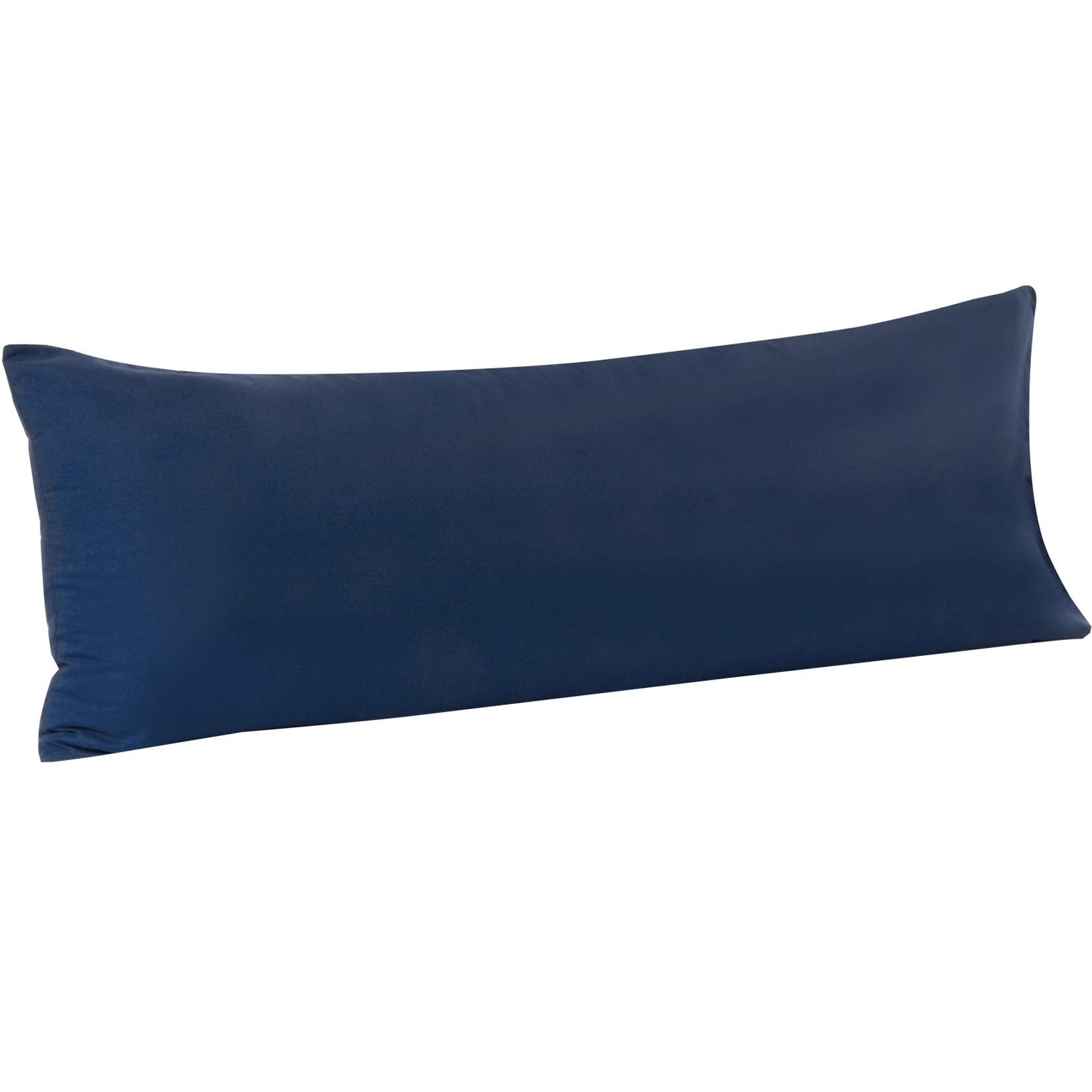 Flxxie Body Pillow Cover - Super Soft Microfiber 20X54 Body Pillow Case - Envelope Closure, Wrinkle, Stain Resistant Navy Body P