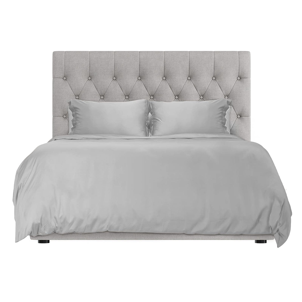 Hotel Sheets Direct 100% Duvet Cover 3 Piece Set - Better Than Silk - 1 Duvet Cover, 2 Pillow Shams With Corner Ties And Zipper
