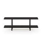 Furinno Turn-N-Tube 2-Tier Multipurpose Wide Shelf, Espresso/Black
