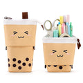 Cute Standing Pencil Case For Kids, Pop Up Pencil Box Makeup Pouch, Christmas Gift Kids Corduroy Pen Holder Organizer Cosmetics