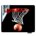 Nicokee Sport Rectangle Gaming Mousepad Basketball With Hoop Sport Black Mouse Pad Mouse Mat For Computer Desk Laptop Office 9.5