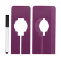 PATIKIL Purple Clothes Dividers, 8 Pack Rectangle Clothing Rack Dividers with Marker Pen for Closet Organization