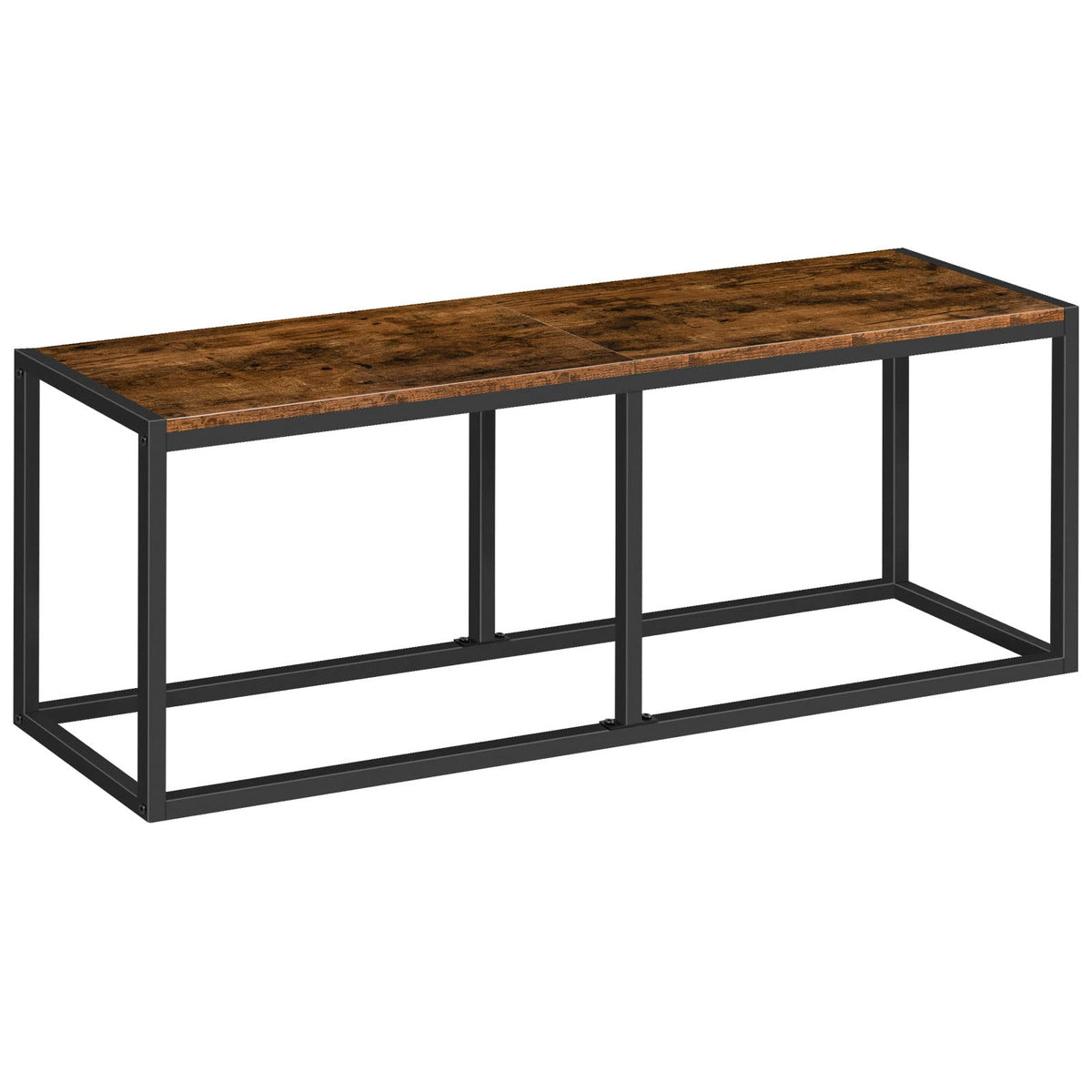Hoobro Dining Bench, 47.2 Inch Dining Table Bench, Industrial Style Kitchen Bench, Steel Frame, Easy To Assemble, For Kitchen, D