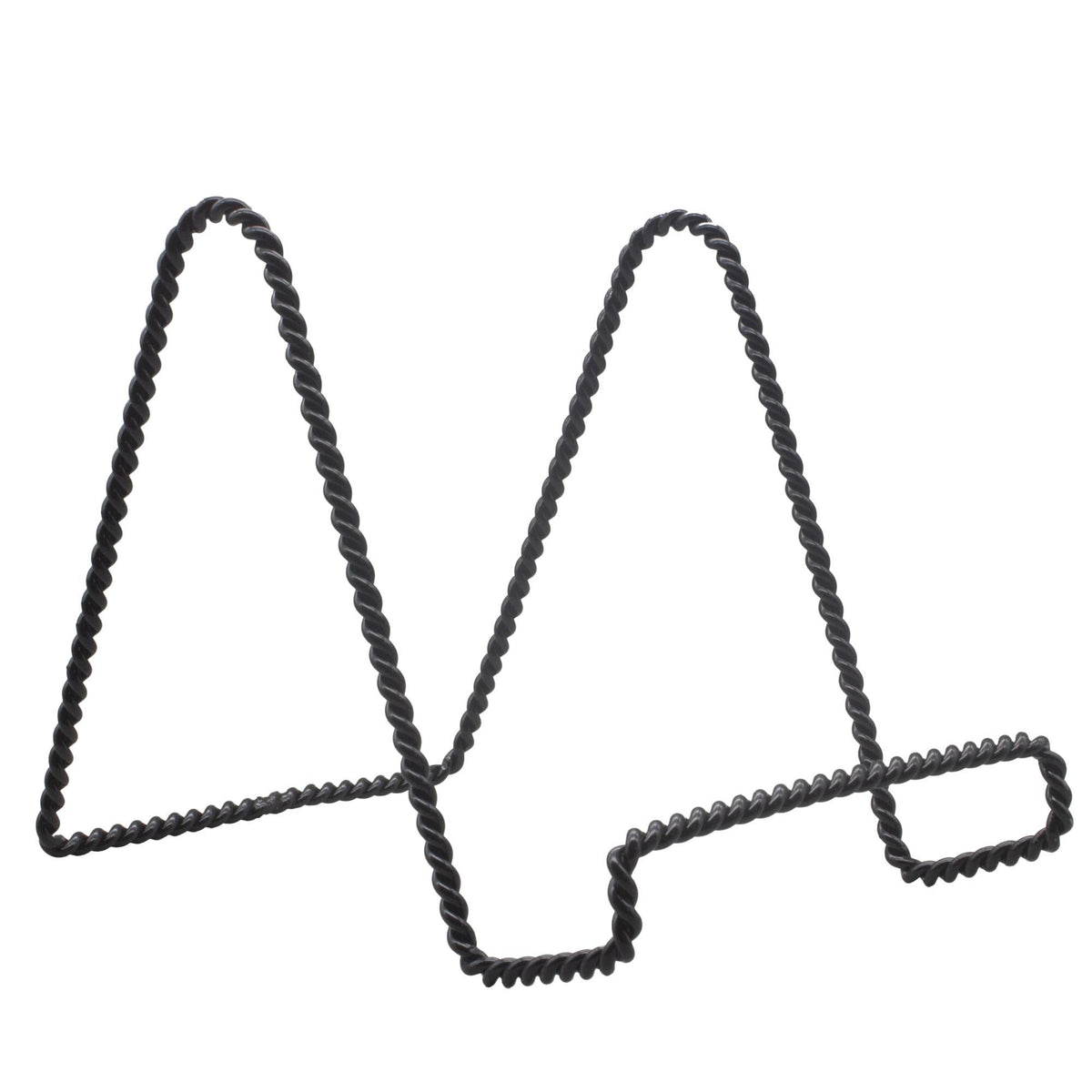 Tripar Decorative Twisted Wire Stand, Black Display (6 Inch Depth) Tabletop Easel Sleek & Modern Look - Perfect for Books, Plate