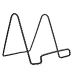 Tripar Decorative Twisted Wire Stand, Black Display (6 Inch Depth) Tabletop Easel Sleek & Modern Look - Perfect for Books, Plate