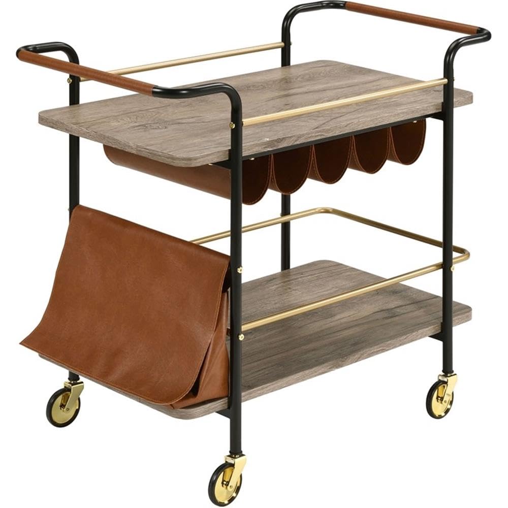 Acme Naude 2-Shelf Wood Serving Cart - Thumbnail 3