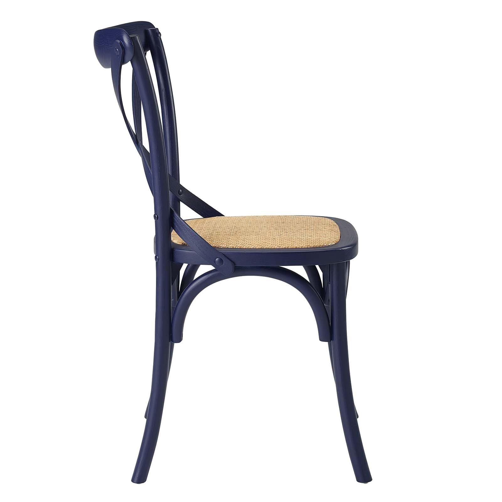 Modway Gear, Two Dining Side Chairs, Midnight Blue (Pack Of 2)