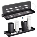 DEAYOU 2 Pack Folding Wall Shelf for Bathroom, 90 Fold Up Floating Shelf, Wall Mounted Drop Down Metal Shelves for RV, Campers, 