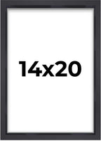 14x20 Shadow Box Frame Minimalist Black | 1'' Depth of Usable Space| Interior Size 14x20 or 20x14 Inches| UV Resistant Acrylic, 