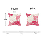 Cxmeifly Hot Pink White Summer Outdoor Pillow Covers 18X18 Inch Set Of 2 Blush Pink Dahlia Floral Decor Throw Pillows Modern Geo