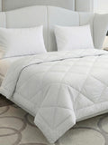 Monte Carlo Hotel Essential King Size Comforter | 3 Ply 250 GSM Polyester Lightweight Quilt | Soft White Comforter 224x264 cm |
