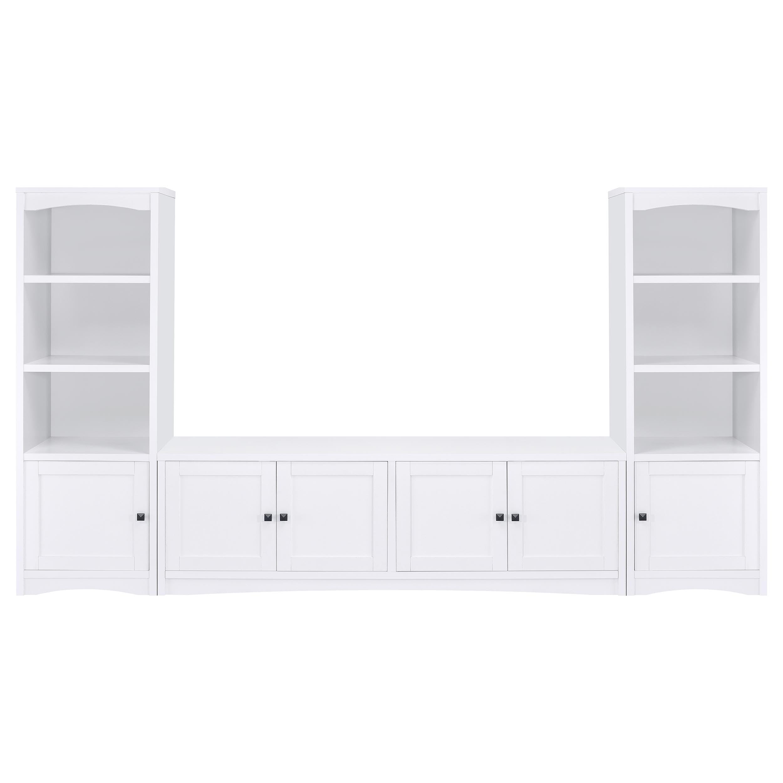 Coaster Home Furnishings Laughlin 3-Piece Entertainment Center Tv Stand White