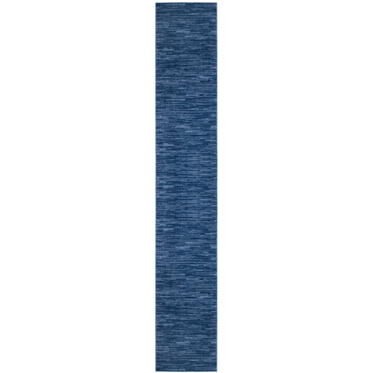 Nourison Essentials Indoor/Outdoor Navy Blue 2'2' X 18 Area Rug, Easy Cleaning, Non Shedding, Bed Room, Living Room, Dining Roo