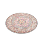 Nourison Passion Grey 4' X Round Area -Rug, Boho, Traditional, Easy -Cleaning, Non Shedding, Bed Room, Living Room, Hallway, (4'