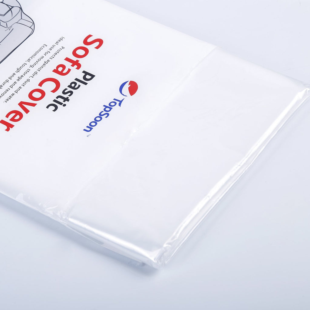 Topsoon Plastic Sofa Bag Clear Couch Cover For Storage Dust-Proof Waterproof Plastic Bag 134-Inch Long By 46-Inch Wide