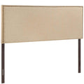CasaFoyer  Region Linen Fabric Upholstered Queen Headboard | Serene & Elegant Design | Nailhead Trim | Contemporary Style | Upgrade Your Bed