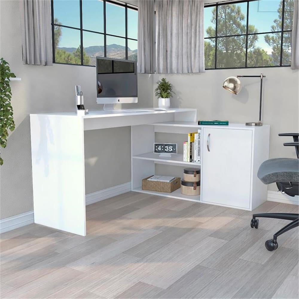 TUHOME Axis L-Shaped Desk