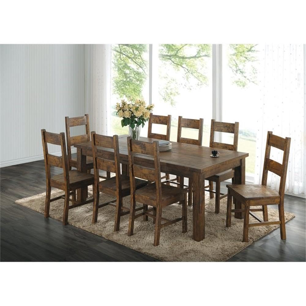 Coaster Furniture Dining Chair Rustic Golden Brown 107042