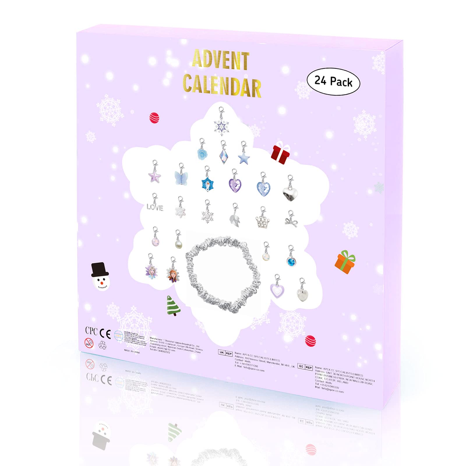 Christmas Advent Calendar 2024 For Girls And Boys With 24 Days Unique Gift Blind Box Diy Creative Charm Pendant Bracelet Daughte