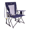 Gci Outdoor Comfort Pro Rocker Camping Chair | Portable Folding Rocking Chair With Durable Armrests & Drink Holder — Royal Blue