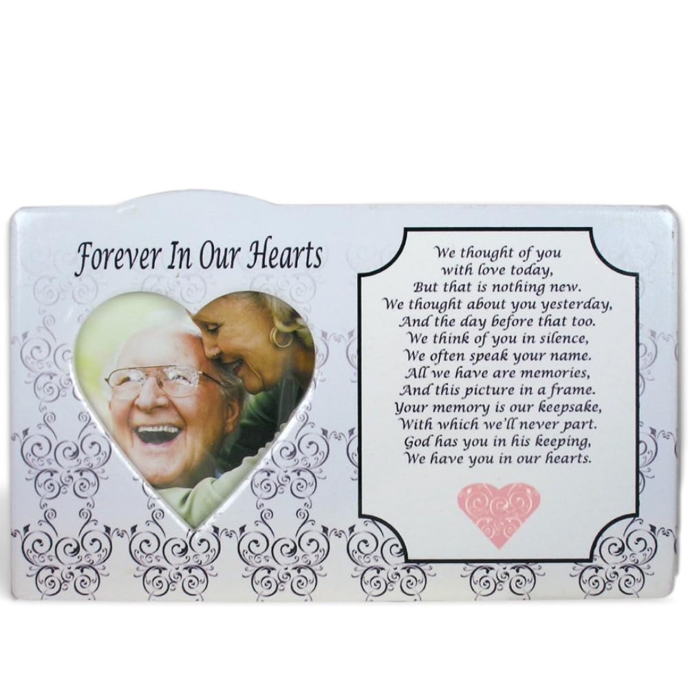 BANBERRY DESIGNS Memorial Photo Frame - Loving Memory Tribute for a Cherished Loved One - We Thought of You with Love Today - Fo
