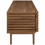 Modway Render 71" Mid-Century Modern Low Profile Tv Stand In Walnut, 71 Inch