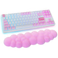 Cloud Wrist Rest Keyboard, Pink Cloud Palm Rest With Pu Leather Memory Foam Cute Keyboard Rest For Wrist Support And Arm Rest, D