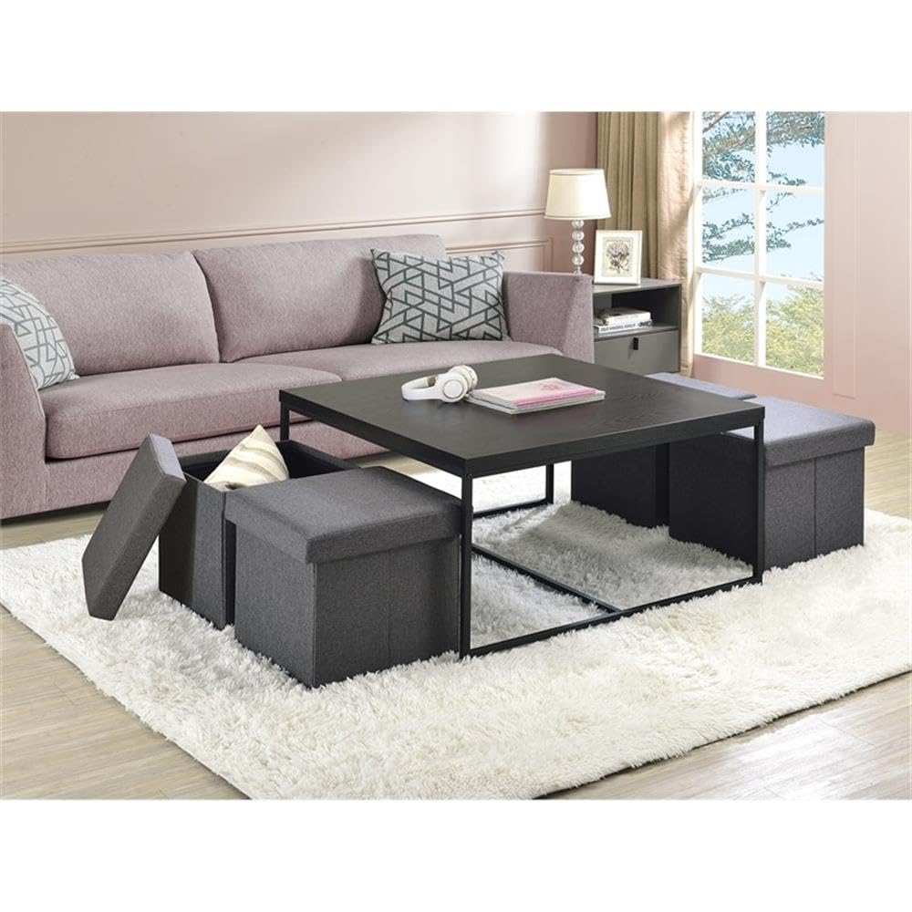 Lilola Home Caitlin 5 Piece Coffee Table Set - Thumbnail 3