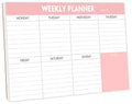 Weekly Planning Pad - Tear Off To Do List Pad With Daily Schedule & Calendar, 52 Sheets, 100Gsm Paper, Undated Weekly Planning N