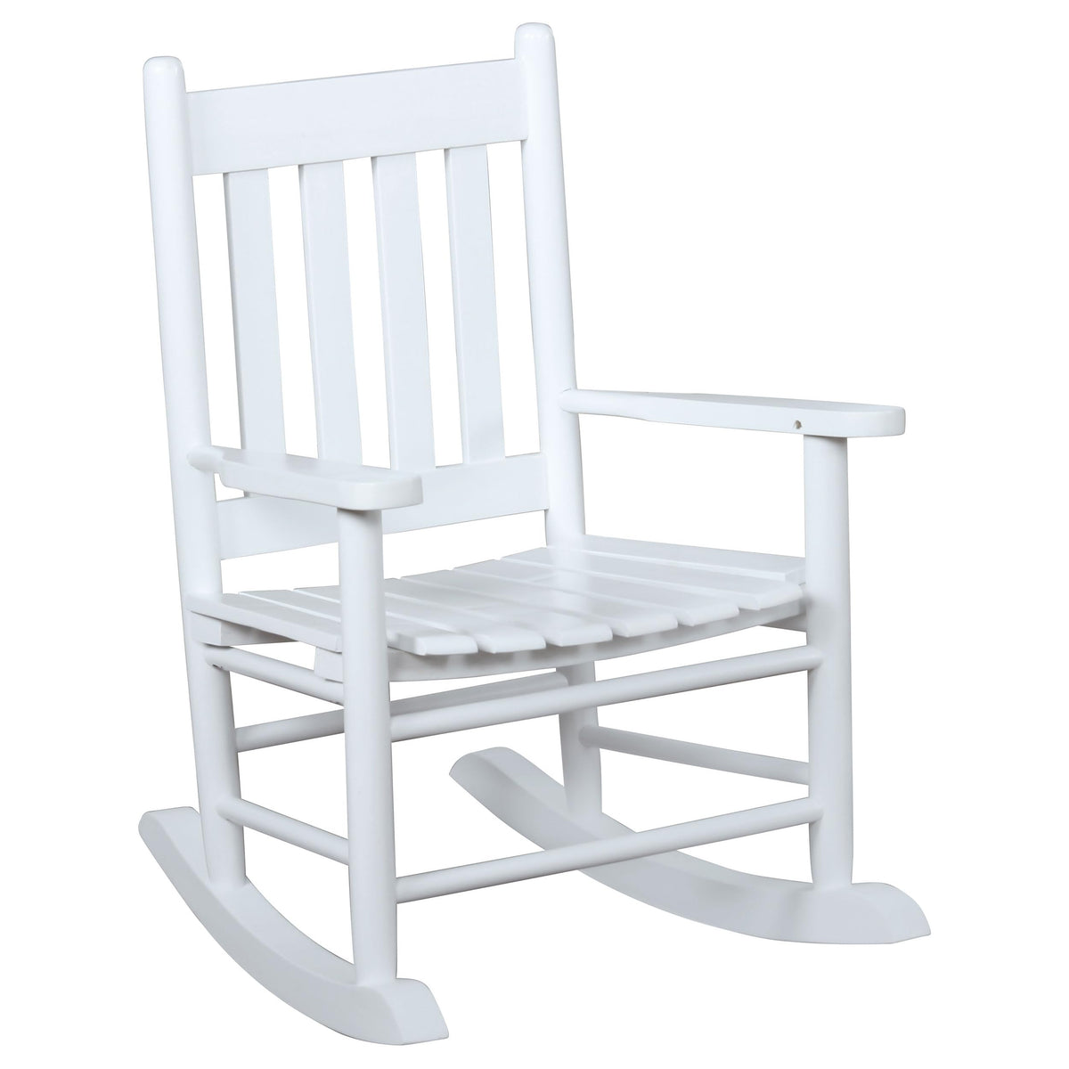 Coaster Home Furnishings Annie Slat Back Solid Wood Kids Rocking Chair White