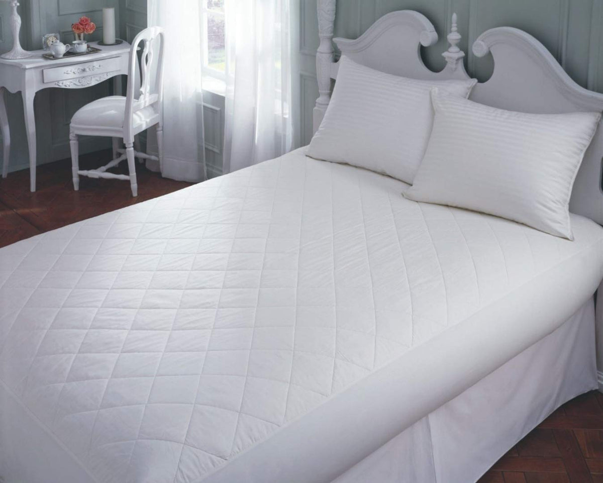Downright 100% Cotton Top Mattress Pad - Queen- 14' Depth
