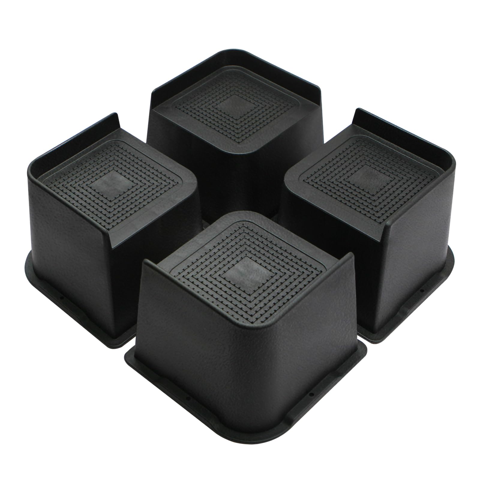 Mxmzhxu Bed Risers 2 Inch, 3 Inch, 4 Inch, 6 Inch Or 8 Inch Heavy Duty Furniture Risers, Up To 6000 Lbs L Shaped Design Bed Lift