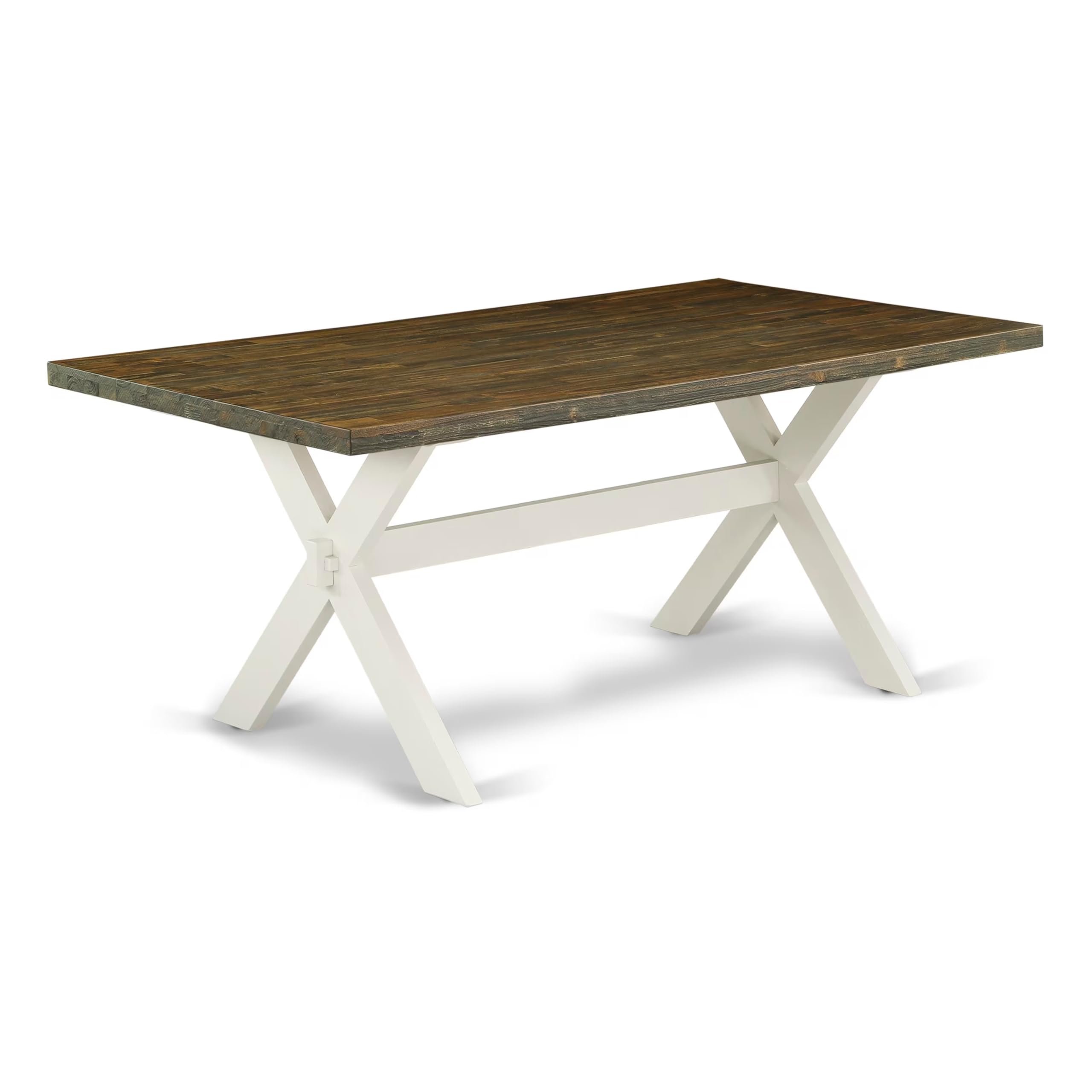 East West Furniture Xt077 X-Style Modern Dining Table - A Rectangle Wooden Table Top With Stylish Legs, 40X72 Inch, Multi-Color