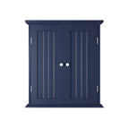 Choochoo Bathroom Wall Cabinet, Over The Toilet Space Saver Storage Cabinet, Medicine Cabinet With 2 Door And Adjustable Shelves, Cupboard, Navy Blue