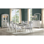 Acme Maverick Fabric Upholstered Side Chair in Platinum Gray Set of 2