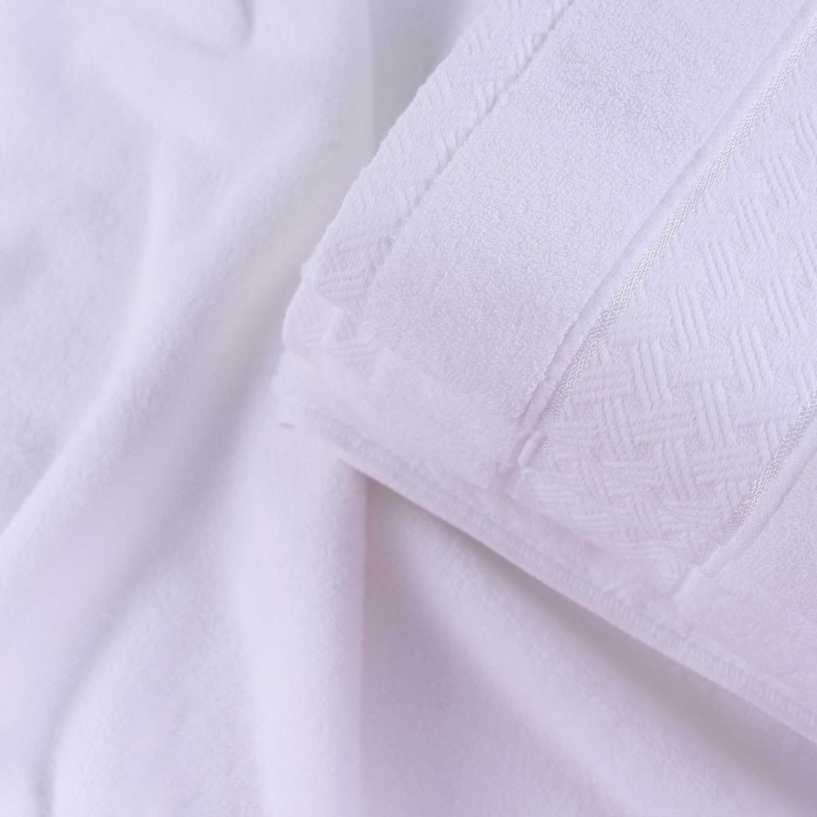 Cozyart White Bath Towels Set 6 Piece, Luxury 100% Turkish Cotton 650Gsm Hotel Quality, Soft, Absorbent,Towel Sets For Bathroom