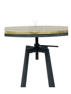 Commercial Seating Products Swivel Wood Top Table Chairs, Black
